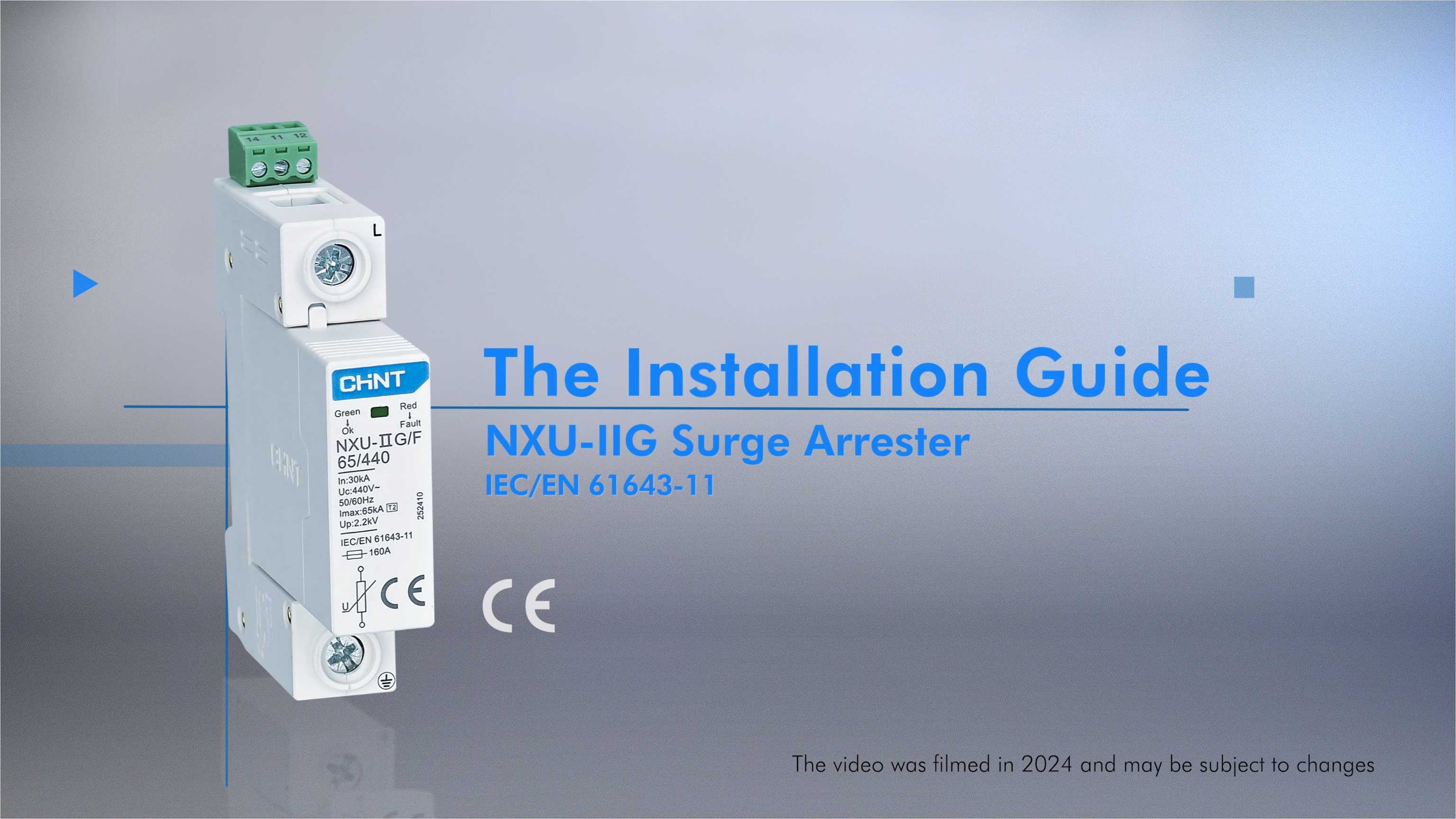 Install NXU-IIG Surge Arrester